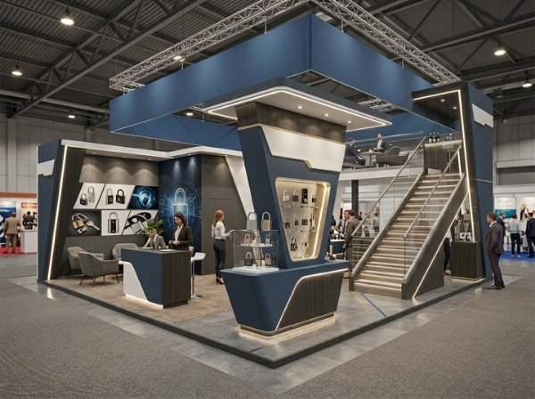 Example of a double-decker exhibition stand