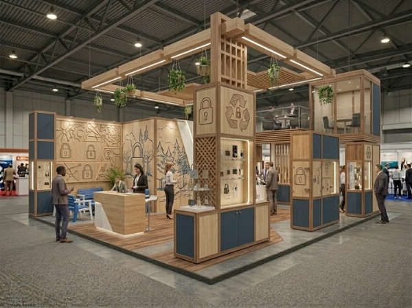 Example of an eco-friendly exhibition stand